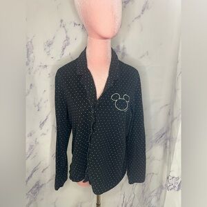 H&M Womens Disney Long Sleeve Pajama Top Sz L